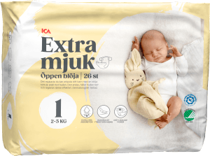 Blöjor Extra mjuk öppen blöja strl 1 2- 26-p