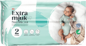 Blöjor Extra mjuk öppen blöja strl 2 3- 44-p