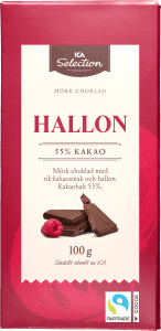 Chokladkakor Mörk choklad Hallon