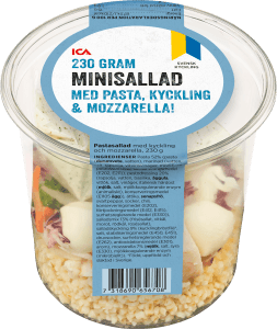 Minisallad med Pasta Kyckling & Mozzarella