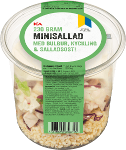 Minisallad med Bulgur Kyckling & Salladsost