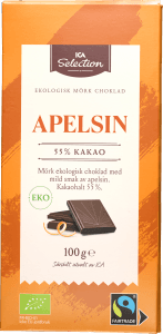 Chokladkaka Mörk choklad Apelsin eko