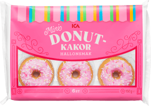 Donutkakor hallon