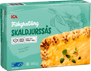 Fiskgratäng skaldjurssås