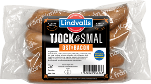 Grillkorv Ost & Bacon 2 Tjocka & 4 Smala