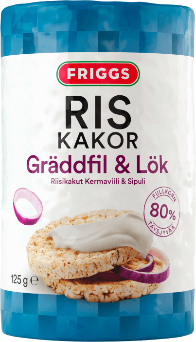 Riskakor Gräddfil & Lök