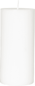 Blockljus Vit 100% Stearin 15x7cm