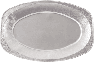 Uppläggningsfat Aluminium Oval 35x24cm