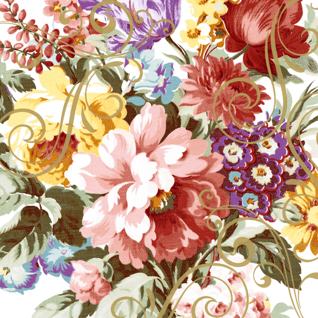 Servett Ornate Floras 3-lags 33x33cm 20-p