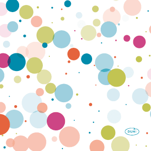 Servetter Festive Bubbles Multi 24X24cm