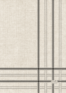 Servett Linen Lines Black 3-lags 33x33cm FSC
