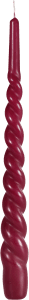 Twistade Ljus Bordeaux 28cm
