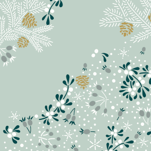 Servetter Frosty Florals 33cm