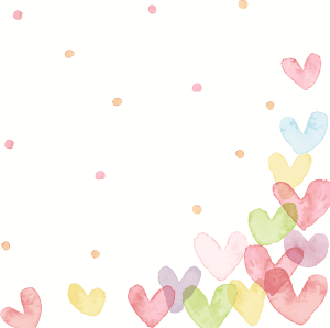 Servetter Heart 33X33cm