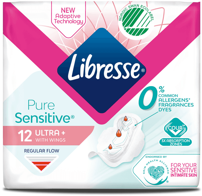 Binda Pure Sensitive Ultra Normal Wing 12-p