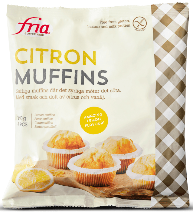 Citronmuffins Gluten 4-p