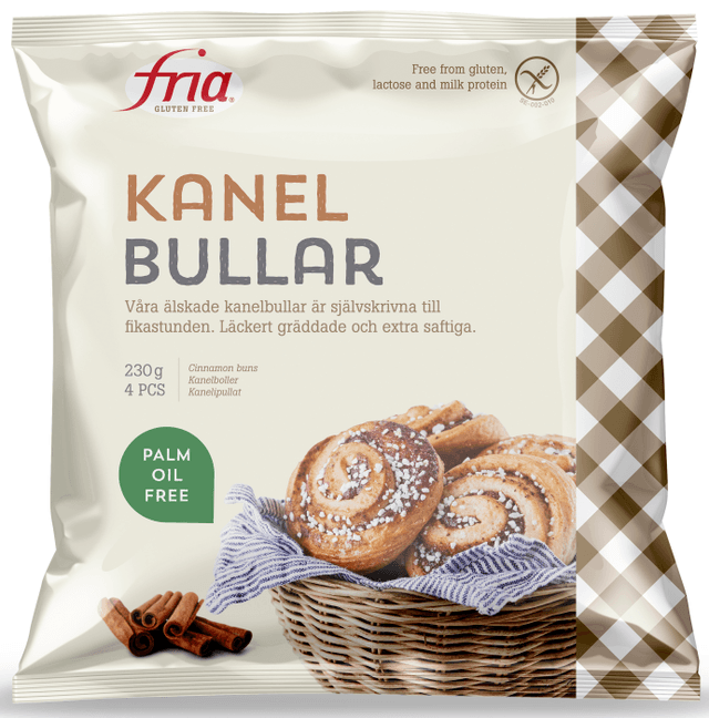 Kanelbullar Gluten Fryst 4-p
