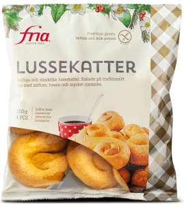 Lussekatter Glutenfri/Laktosfri Frysta 4-p