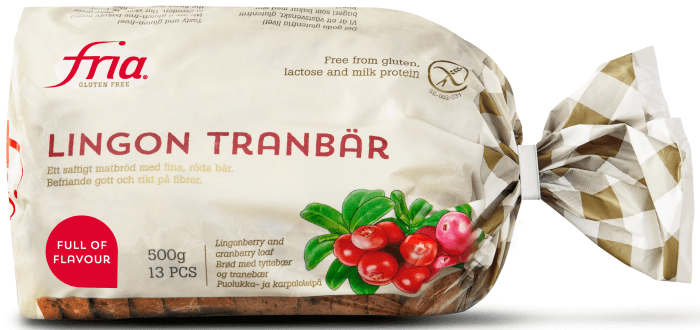 Formbröd Lingon & Tranbär Glutenfri