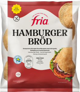 Hamburgerbröd Gluten Fryst 4-p
