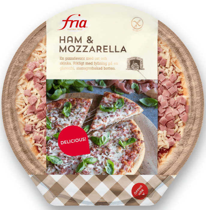 Pizza Skinka mozarella Gluten & Laktosfri