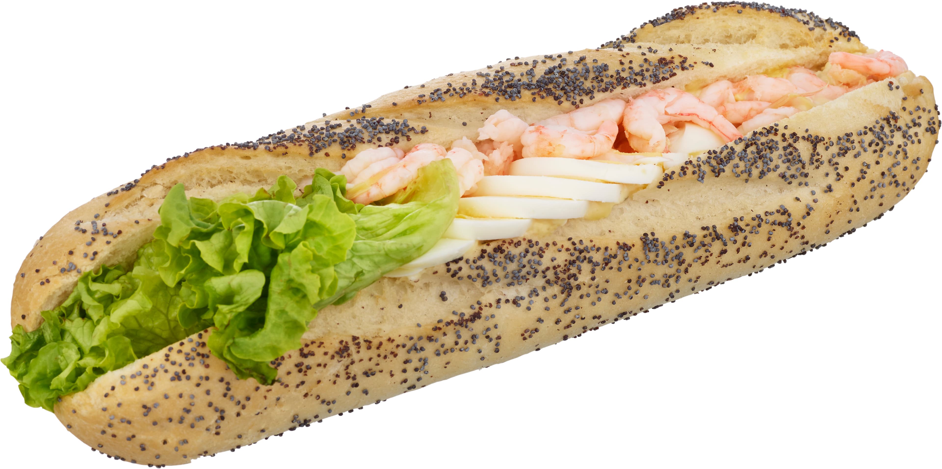 Baguette Ägg & Räkor