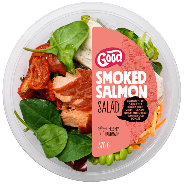 Sallad Varmrökt Lax