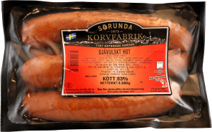 Korv Djävulskt Hot