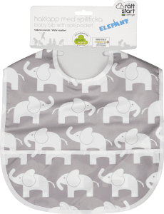 Haklapp Elefant Grå