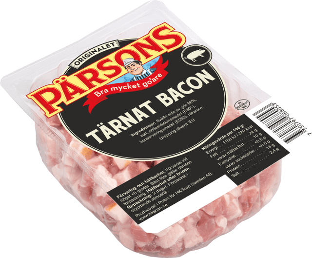 Tärnat bacon