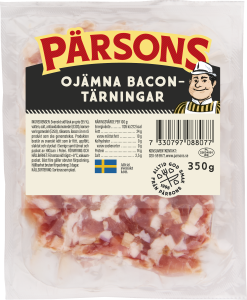 Bacontärningar Ojämna
