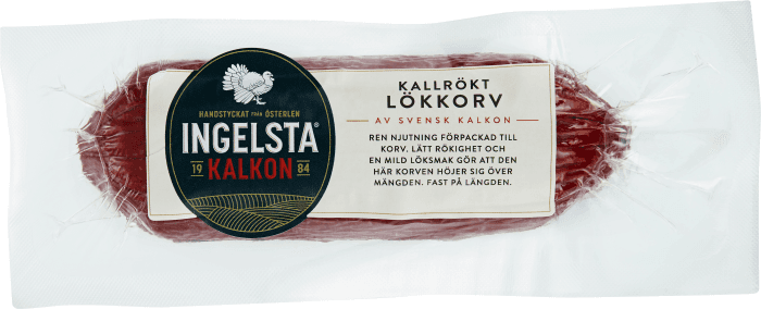 Lökkorv av Kalkon Kallrökt