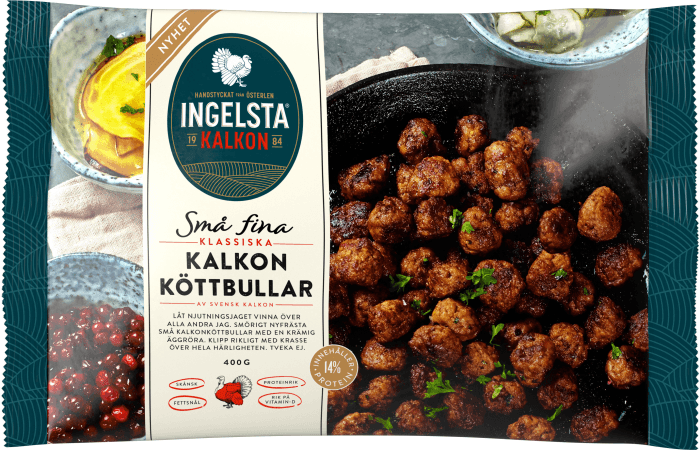 Små Kalkonköttbullar Frysta