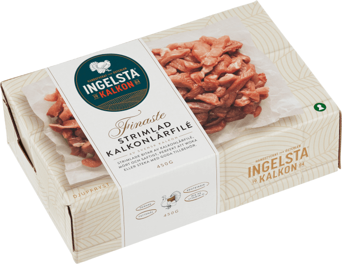 Strimlad Kalkonlårfilé Fryst