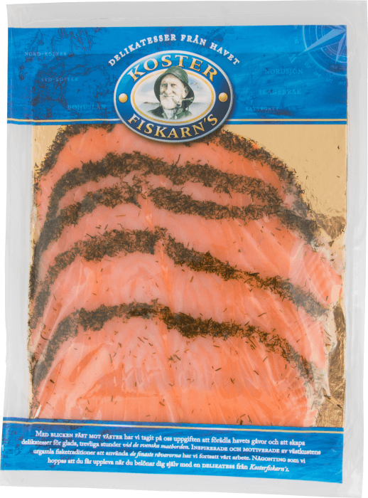 Gravad lax skivad