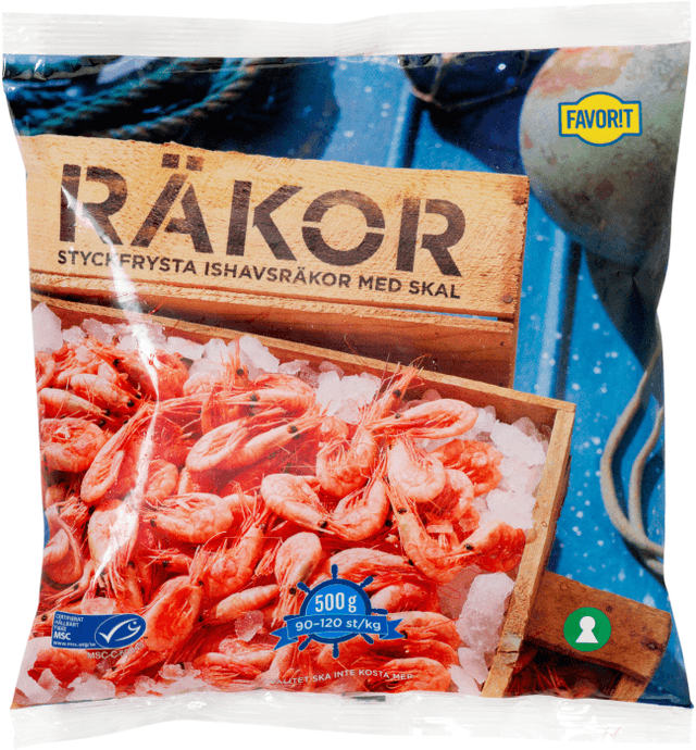 Räkor Med Skal 90/120, Fryst