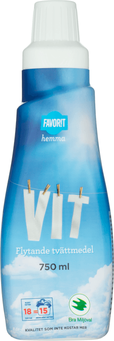 Flytande tvättmedel vit
