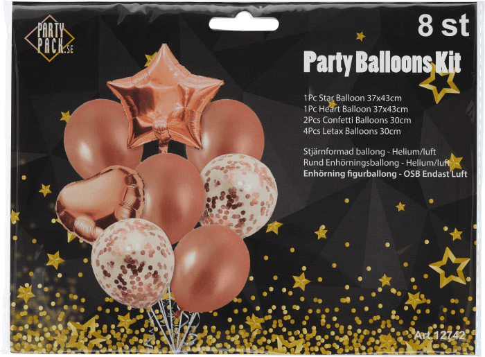 Ballongbukett Mix Rosé