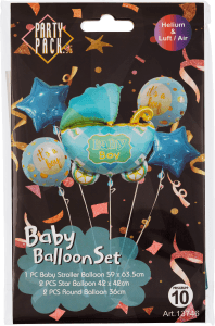 Ballongbukett Blå Baby Boy