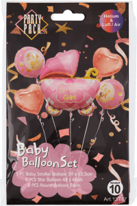 Ballongbukett Rosa Baby Girl
