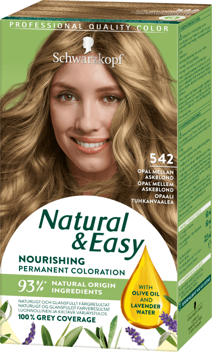 Hårfärg Natural & Easy Opal Askblond 542