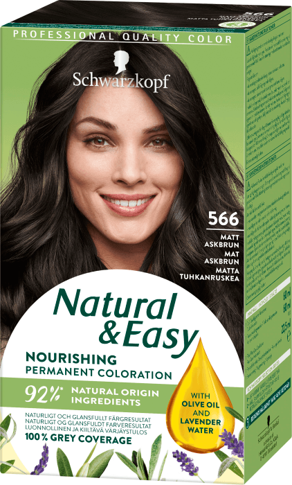 Hårfärg 566 Matt Askbrun Natural & Easy