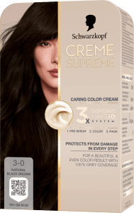 3.0 Natural Black Brown Permanent Hårfärg