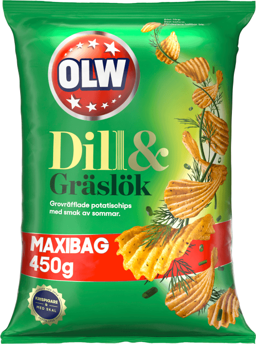 Maxibag Chips Dill & gräslök