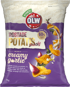 Potatissnacks Rostade Creamy Garlic