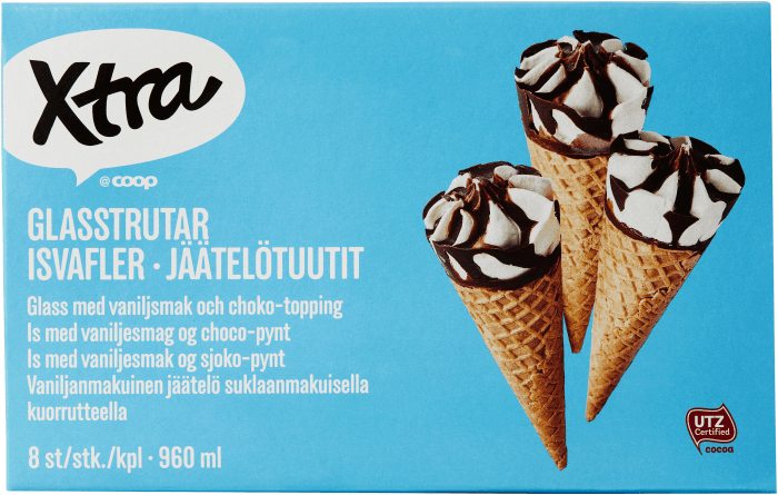 Glasstrutar 8-pack