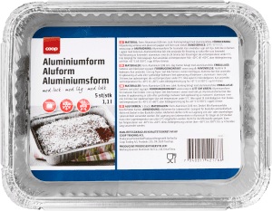 Aluminiumform med lock 5-pack