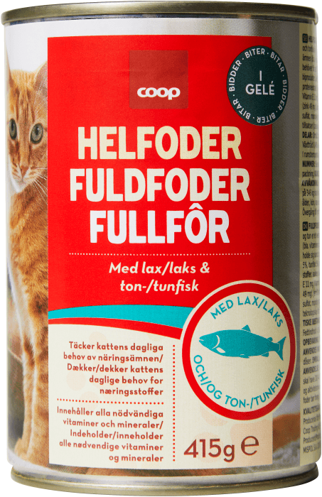 Kattmat Helfoder Lax & tonfisk