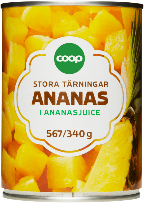 Ananastärningar i Ananasjuice