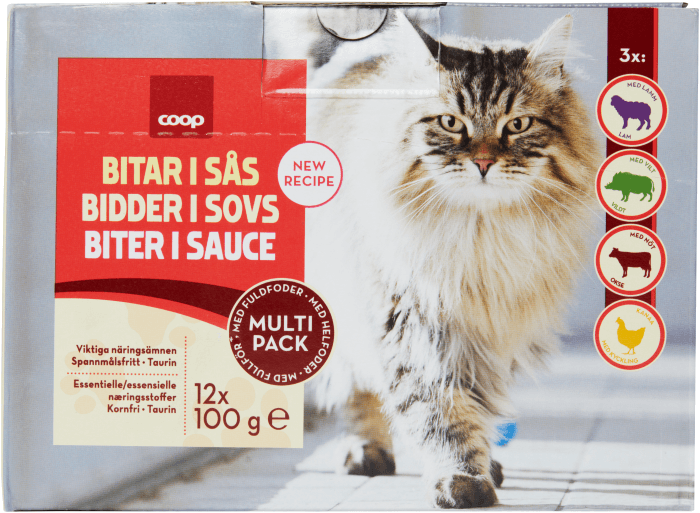 Kattmat Bitar I Sås